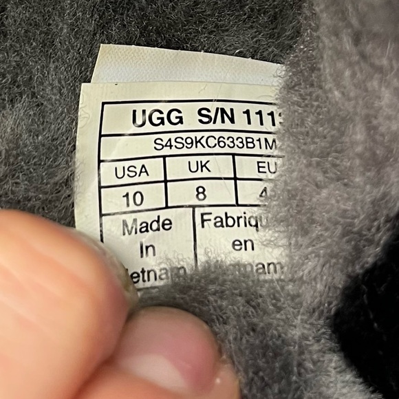 Black & Gray Disco Check Platform Ugg Sandal Slippers - Picture 7 of 7